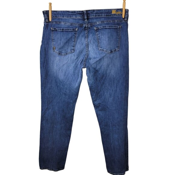 Kut From The Kloth Katy Boyfriend Jeans Size 16 Medium Wash Straight Leg Denim - Picture 3 of 7